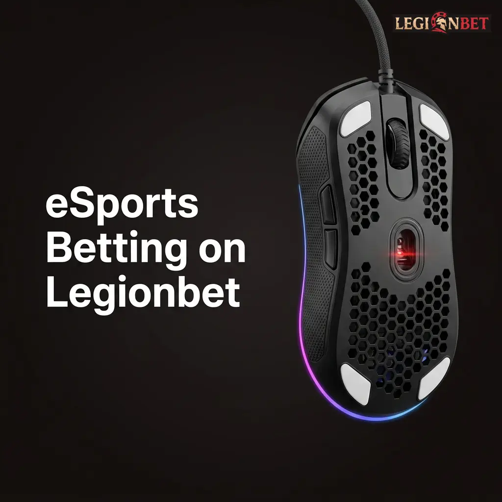 Legionbet eSports betting interface showing competitive gaming markets for international tournaments with pre-match and live options