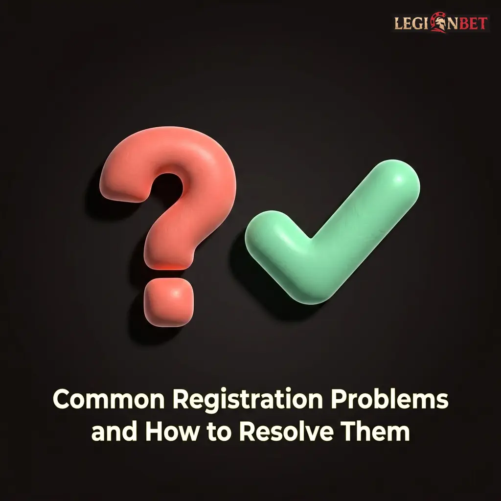 Legionbet registration troubleshooting guide covering email issues, KYC document upload, and verification email problems