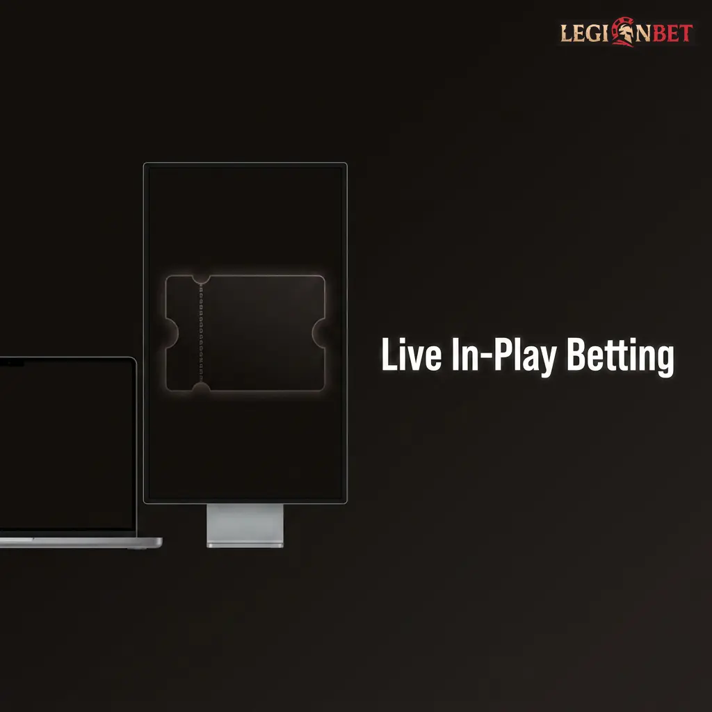 Live in-play betting interface showing real-time odds, scoreboards, and markets for football, tennis, basketball and more on Legionbet
