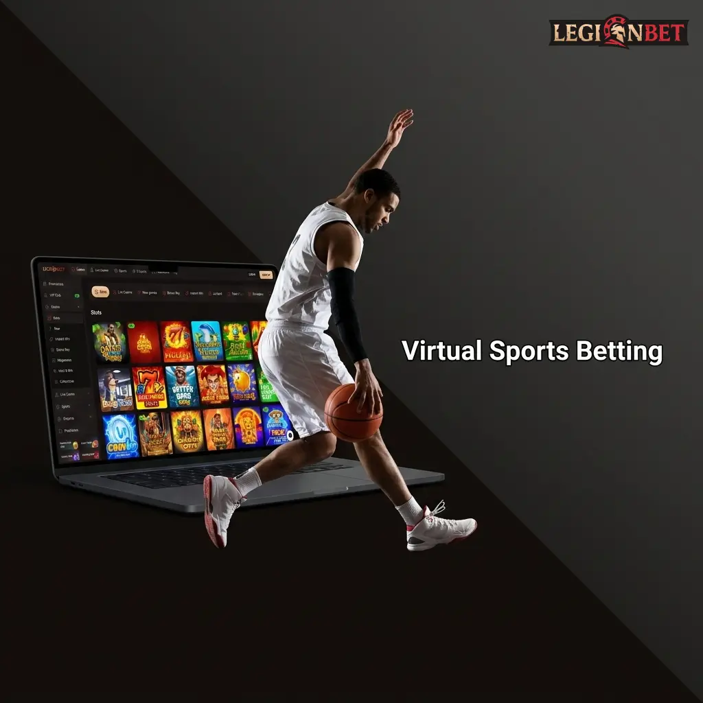 Virtual sports betting on Legionbet featuring football, horse racing, greyhound racing and tennis with 24/7 availability