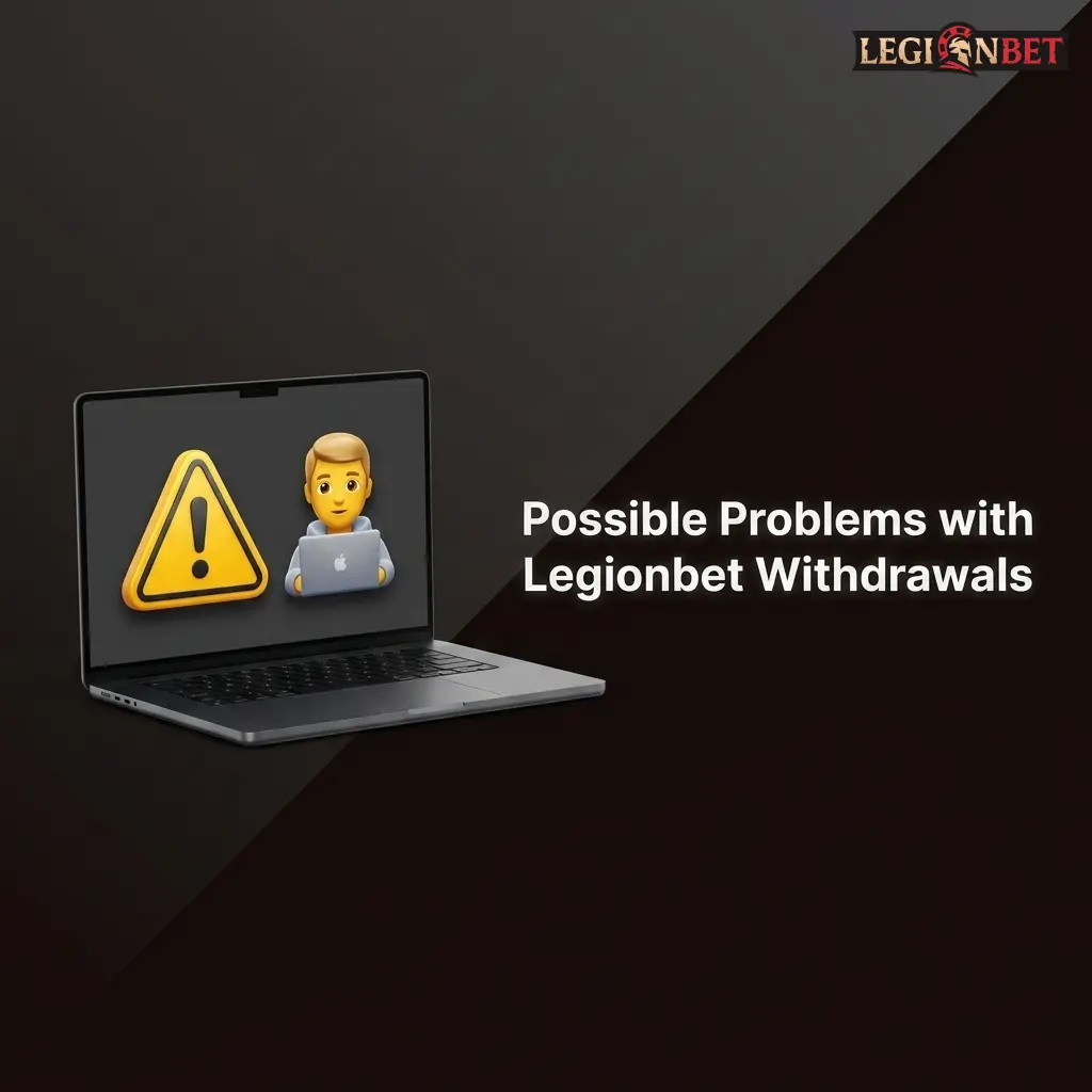 Legionbet withdrawal problems including verification issues, wagering requirements, payment details, limits, and card delays